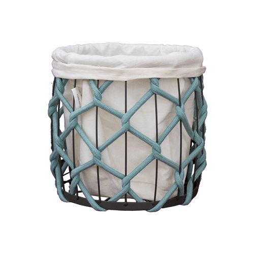 Cesto Casa Ok 34X28cm M Ferro e Forro Algodao CX219313TE S3