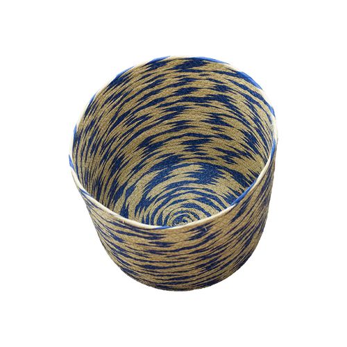 Cesto Casa Ok 28X33cm G Paper Rope Azul e Natural ST59929