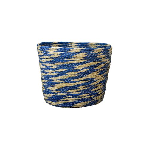 Cesto Casa Ok 21X25cm P Paper Rope Azul e Natural ST60434