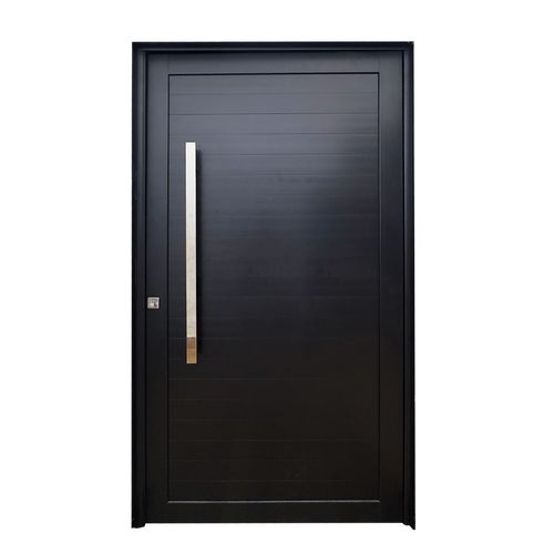Porta Aluminio Zaffre Preta Piv.Lambri 225X120X8,06 Direta ID204107