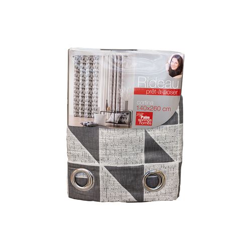 Cortina Palm Springs 55X102Cm Cinza Poliester 715-A0000144