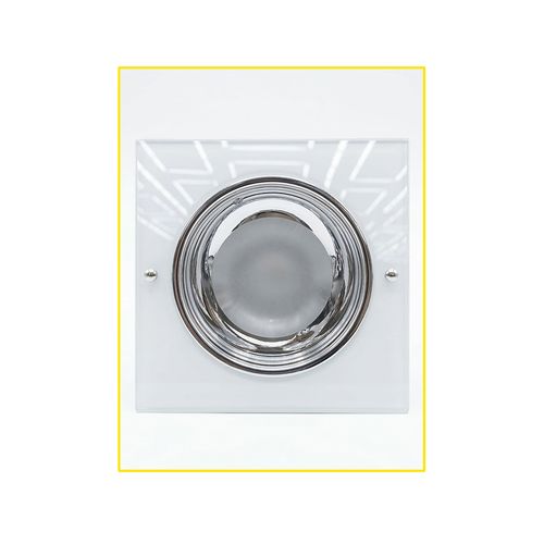Luminária Spot Lux Embutir Quadrada com Vidro 1XE27 612 P