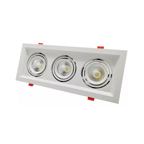 Spot Avante Evidence Trio 3000/6500K 21W Branco Fosco 252070879