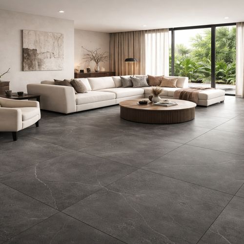 Piso Porcelanato Savane 90,5x90,5 Urban Grafite Acetinado