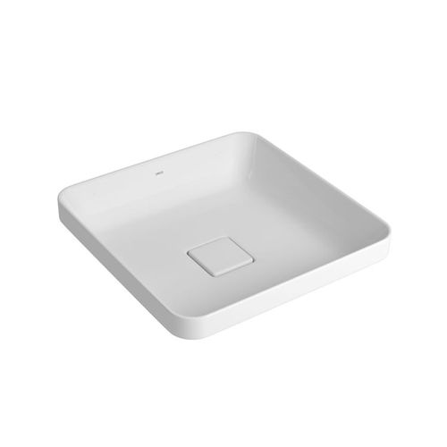 Cuba Deca 40x40x13,5Cm Sobrepor Quadrada Slim Branca L.21040.17