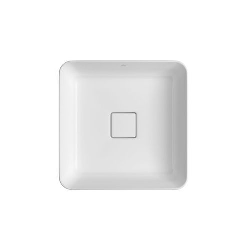 Cuba Deca 40x40x13,5Cm Sobrepor Quadrada Slim Branca L.21040.17