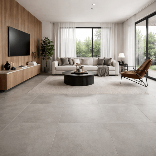 Piso Porcelanato Portobello 80x80 Orbit Gray Natural Retificado 28561E