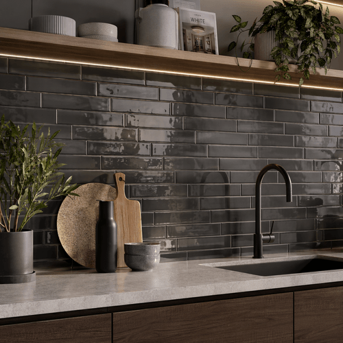 Mosaico Portobello 7x24,5 Vivant Fumee Brilhante Bold 204203E