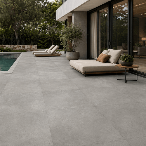 Piso Porcelanato Portobello 90x90 Hit Gris Externo 210204E