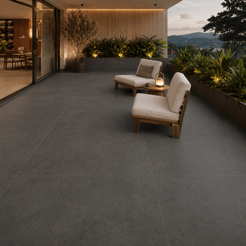 Piso Porcelanato Portobello 120x120 Samba Rock Grafhite Externo 210591E