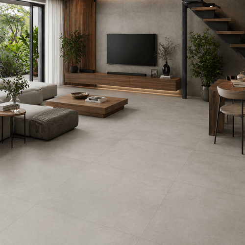 Piso Porcelanato Eliane 90x90 Munari Cimento Acetinado 8054406