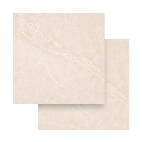 Piso Porcelanato Helena 82x82 Geoma Bege Esmaltado Polido Retificado HPO820191