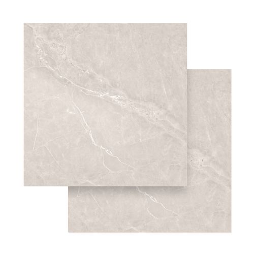 Piso Porcelanato Helena 83x83 Geoma Gray Esmaltado Acetinado Retificado HAC830190
