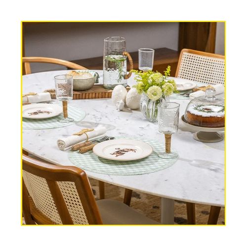 Lugar Americano Copa e Cia 30X45 Loom Vichy Green 314145