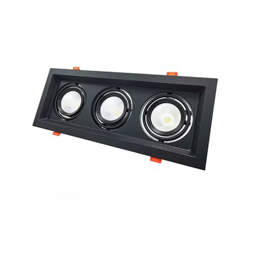 Spot Avante Evidence Trio 3000/6500K 21K Preto Fosco 252080571