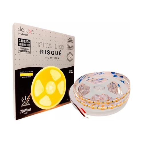 Fita Led Avant Risque IP20 20W/M 5M 3000K 12V 192747789