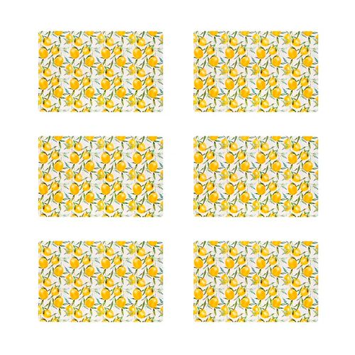 Lugar Americano Copa e Cia PVC Print Lemon 201457
