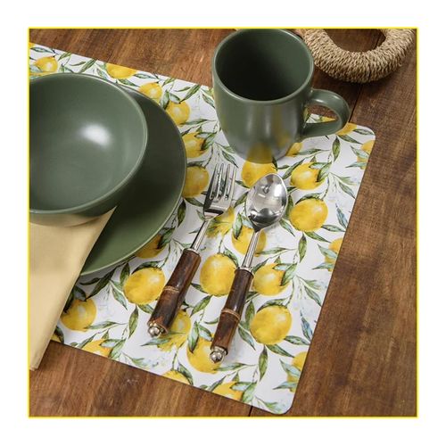 Lugar Americano Copa e Cia PVC Print Lemon 201457