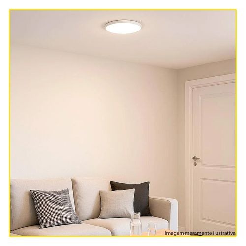 Plafon Hevvy Verona Red 26Cm 3Cores 20W Branco 1581