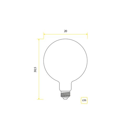 Lampada Avant Retro G200 E27 2200K 15W 353310379