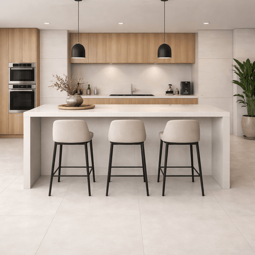Piso Porcelanato Helena 83x83 Detroit Off White Esmaltado Retificado HAC 830.008
