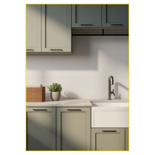 Azulejo Portobello 30X60 Cetim Bianco Line 204315E