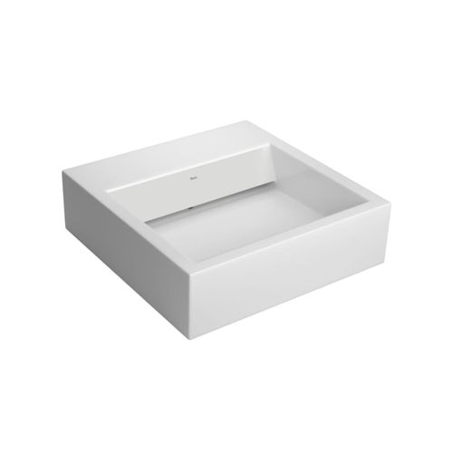 Cuba Deca 46x46x13,5Cm Apoio Quadrada Mesa e Válvula Oculta Branca L.86.17