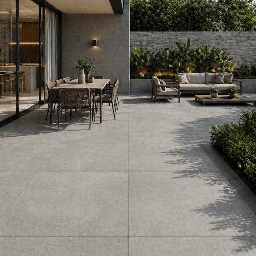 Piso Porcelanato Eliane 84x84 Cimento Externo 8055722