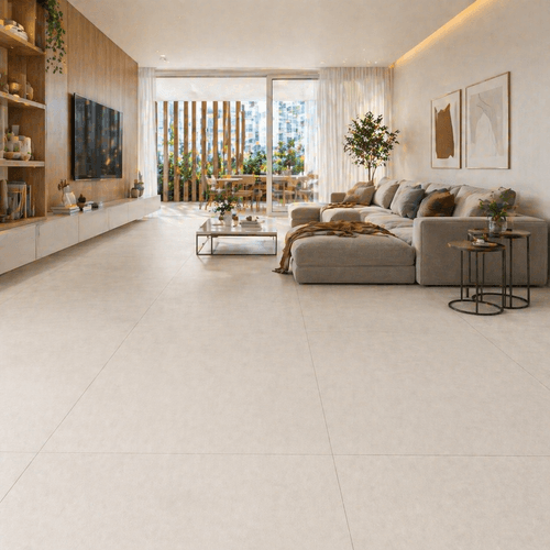 Piso Porcelanato Eliane 90x90 Khali Off White Acetinado 8054400
