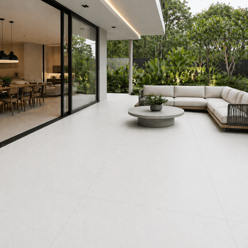 Piso Porcelanato Eliane 120x120 Munari Branco Externo 8054819