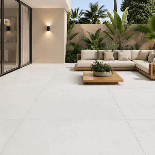 Piso Porcelanato Eliane 90x90 Munari Branco Externo 8054405