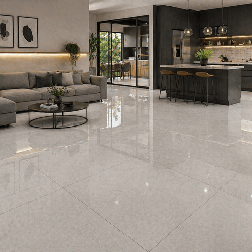Piso Porcelanato Eliane 90x90 Munari Cimento Polido 8054418