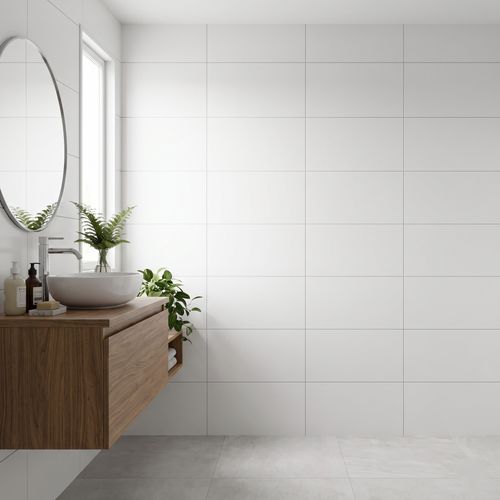 Azulejo Cerâmico Vivence 39x75 Alaska Blanc Acetinado Retificado 339002 - LD