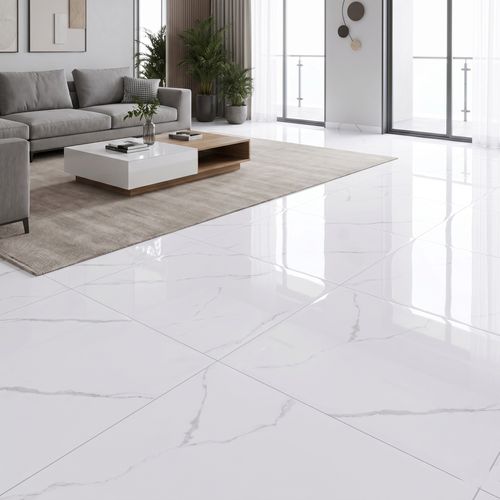 Piso Cerâmico Supreme 90,5x90,5 Elegance Blanc Polido — Ref. 390007