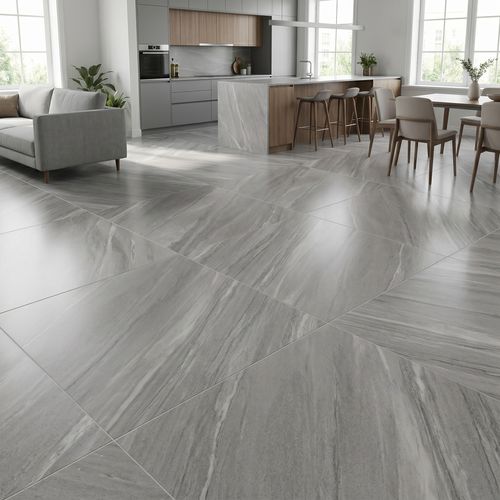 Piso Supreme 75,5x75,5 Stone Gray Rústico 875025
