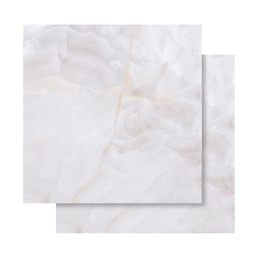 Piso Porcelanato Biancogres 90x90 Onix Bianco Lux Esmaltado Polido CD0599B1 - LC