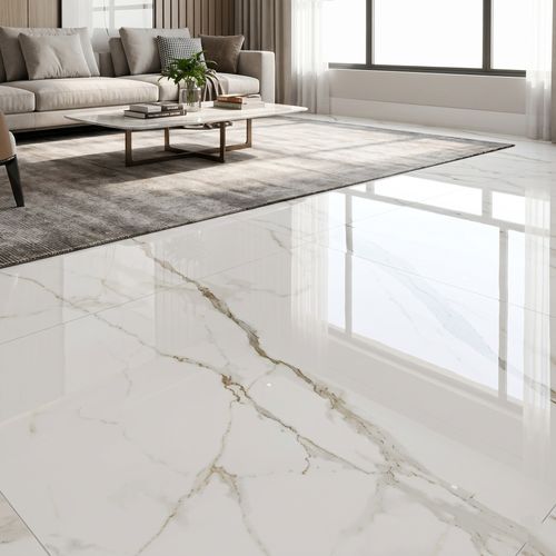 Piso Porcelanato Biancogres 120x120 Calacata Altissimo Polido Retificado — Ref. BV0261U1
