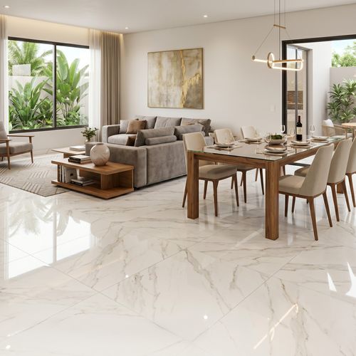 Piso Porcelanato Biancogres 60x120 Calacata Altissimo Polido Retificado — Ref. Calacata Altissimo Lux 60x120