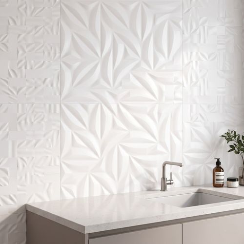 Azulejo Biancogres 45x90 Folhas Bianco CE0761B1 - LA