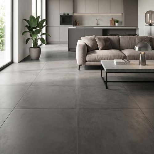 Piso Porcelanato Biancogres 90x90 Cemento Grafite CC0209R1 - LE