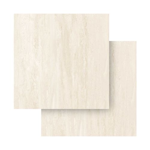 Piso Porcelanato Biancogres 100x100 Travertino Clássico Acetinado Retificado — Ref. CQ0206C1