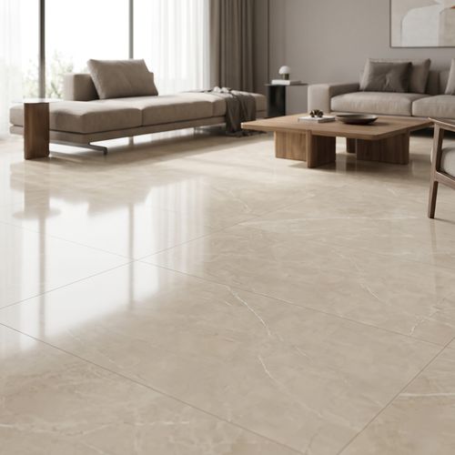 Piso Porcelanato Biancogres 80x80 Pulpis Beige Lux Polido CP0339L1