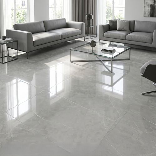 Piso Porcelanato Biancogres 80x80 Pulpis Grigio Lux Polido CP0339U1