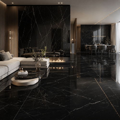 Piso Porcelanato Biancogres 90x180 Mare Nero Lux Polido CK0859N1