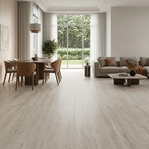 Piso Porcelanato Biancogres 90x90 Travertino Tivoli  Acetinado CC0260T1