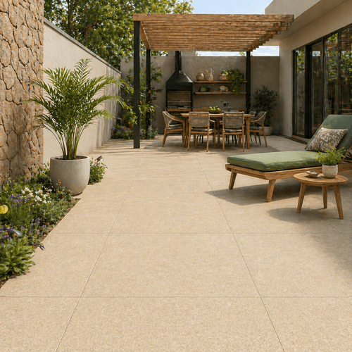 Piso Porcelanato Biancogres 80x80 Sion Biege Externo CO0868E1