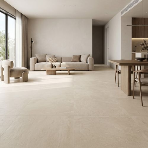 Piso Porcelanato Biancogres 90x90 Cannes Beige Satin Acetinado CC0909B1