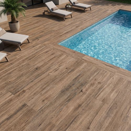 Piso Porcelanato Biancogres 20x120 Madeira Legno Miscelato Externo