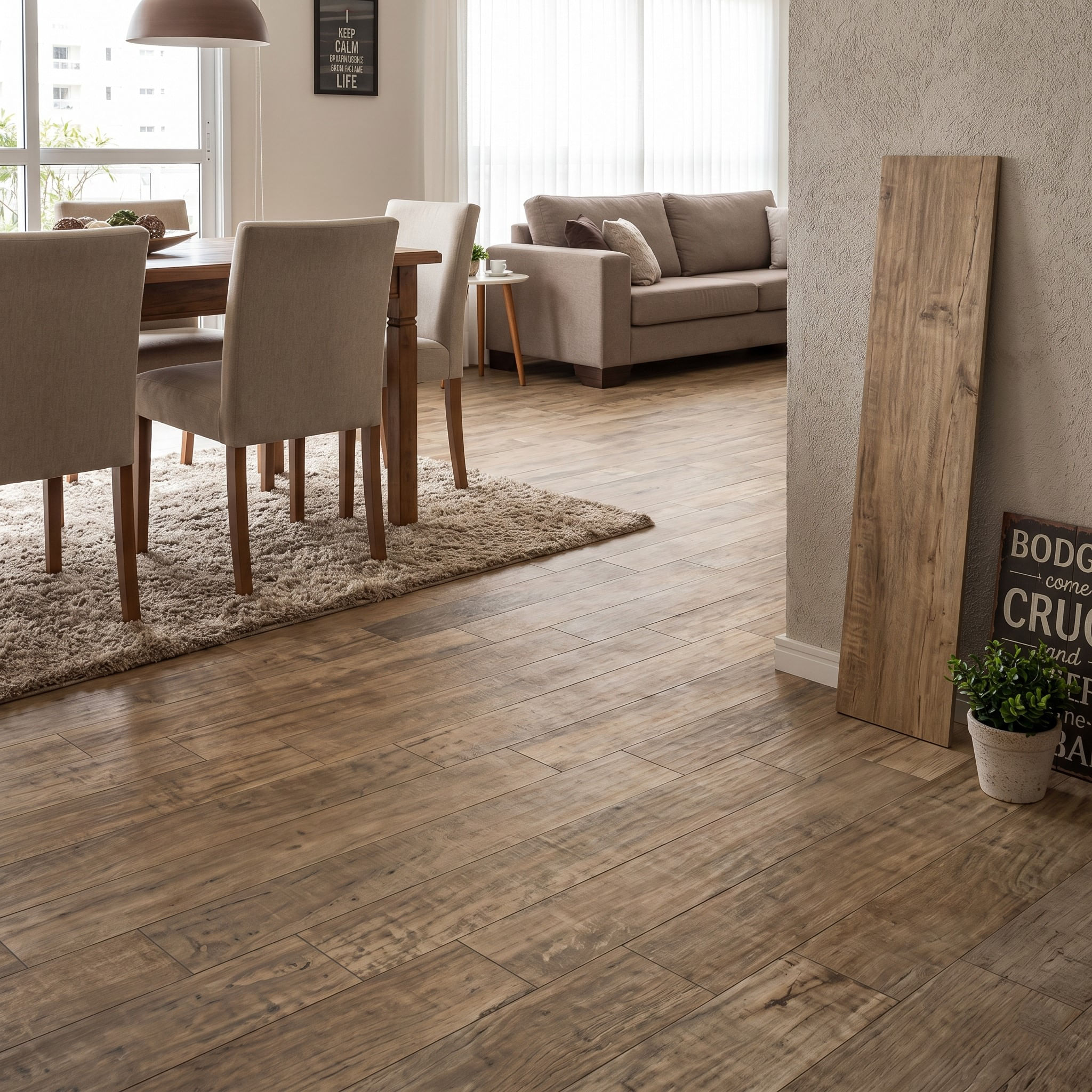 Piso Porcelanato Elizabeth 16,5x100 Antique Wood Amber - Todimo