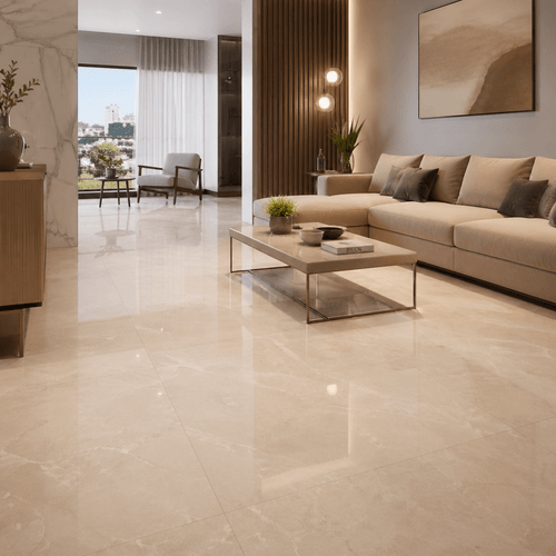 Piso Porcelanato Elizabeth 84x84 Olimpia Esmaltado Polido Retificado